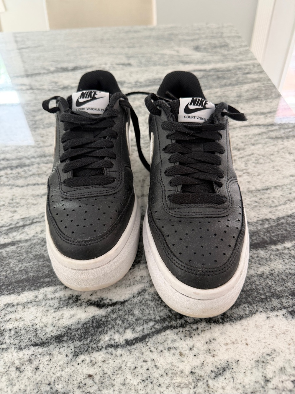 Nike Court Vision Alta women’s  Black Casual Sneakers 6.5